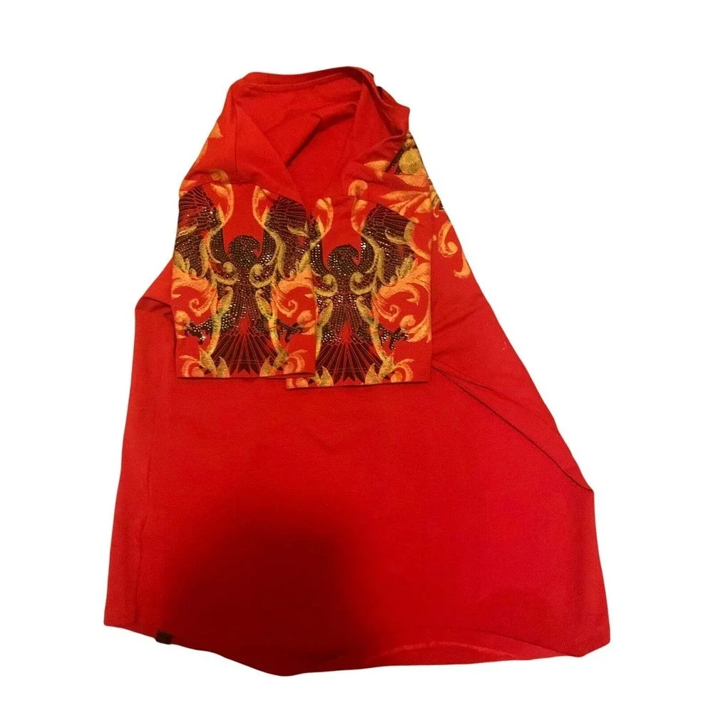 MEN'S GEORGE V AVENUE PARIS RHINESTONE EMBLEM EAGLE T SHIRT CREWNECK SIZE SMALL - Picture 3 of 4